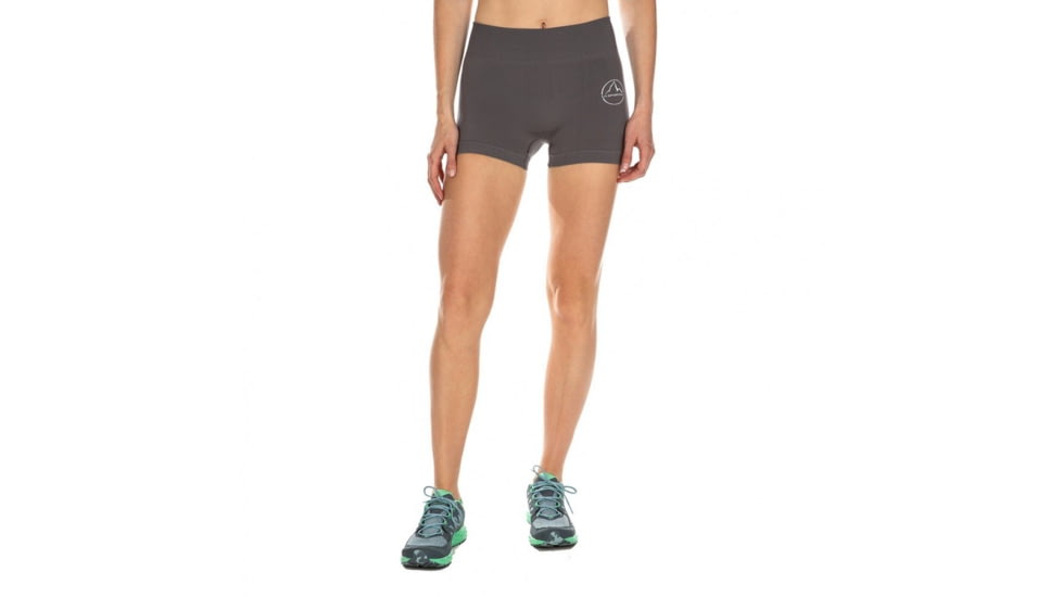 La Sportiva Podium Tight Short - Womens, Carbon, Extra Small, K88-900900-XS