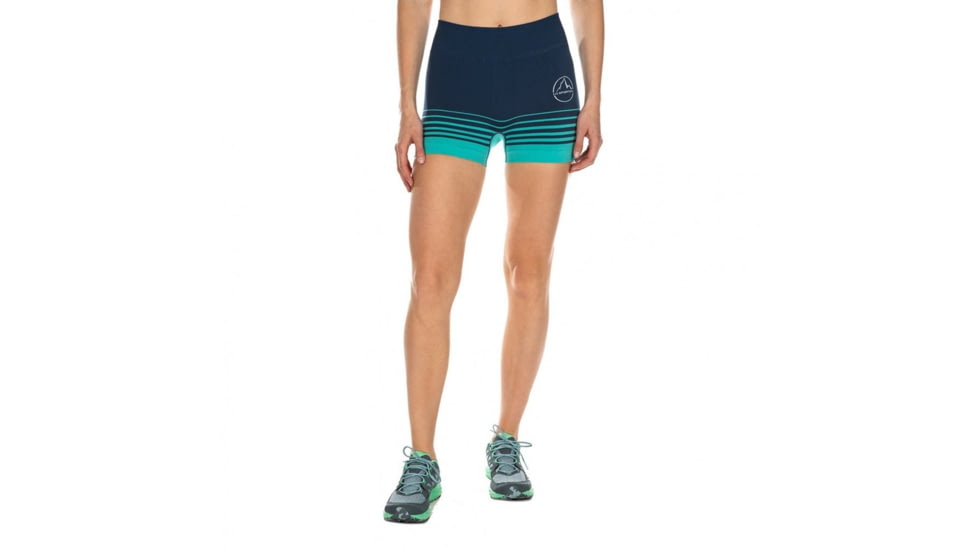 La Sportiva Podium Tight Short - Womens, Opal/Aqua, Extra Small, K88-618615-XS