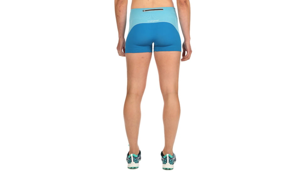 La Sportiva Podium Tight Short - Womens, Pacific Blue Neptune, Medium, K88-621619-M
