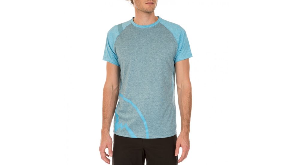 La Sportiva Santiago T-Shirt - Men's, Lake/Tropic Blue, Small J78-607614-S