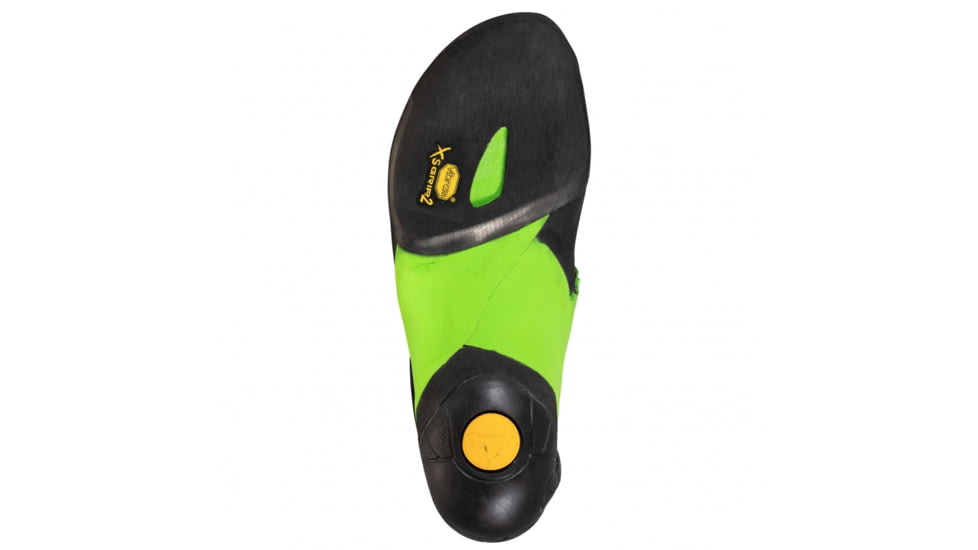 La Sportiva Skwama Vegan Climbing Shoes - Mens, Black/Flash Green, 41, ZFCS032-K00E24-41