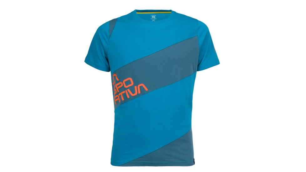 La Sportiva Slab T-Shirt - Men's, Tropic Blue/Lake, Medium H44-614607-M
