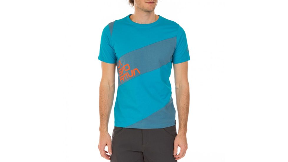 La Sportiva Slab T-Shirt - Men's, Tropic Blue/Lake, Medium H44-614607-M