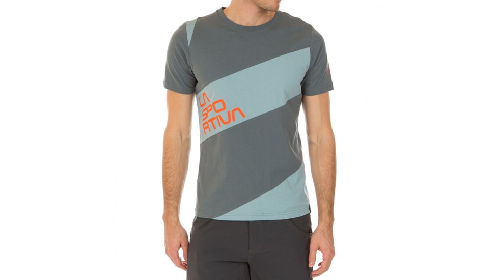 La Sportiva Slab T-Shirt - Men's, Slate/Stone Blue, Extra Large H44-903904-XL