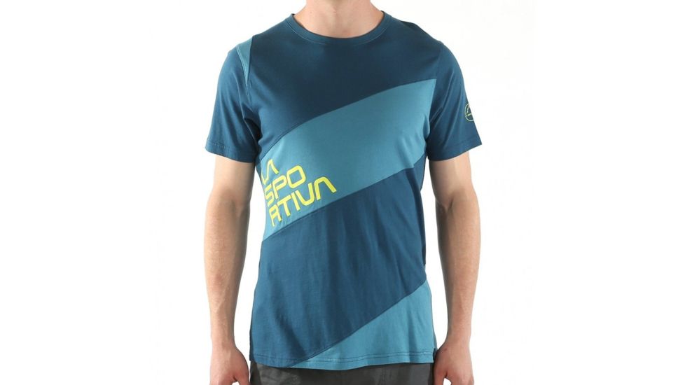 La Sportiva Slab T-Shirt - Mens, Ocean/Lake, L, H44-OceanLake-L