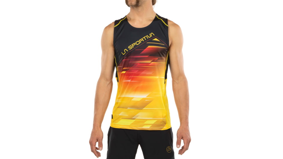 La Sportiva Slipstream Tank - Mens, Black/Yellow, Medium, P41-999100-M