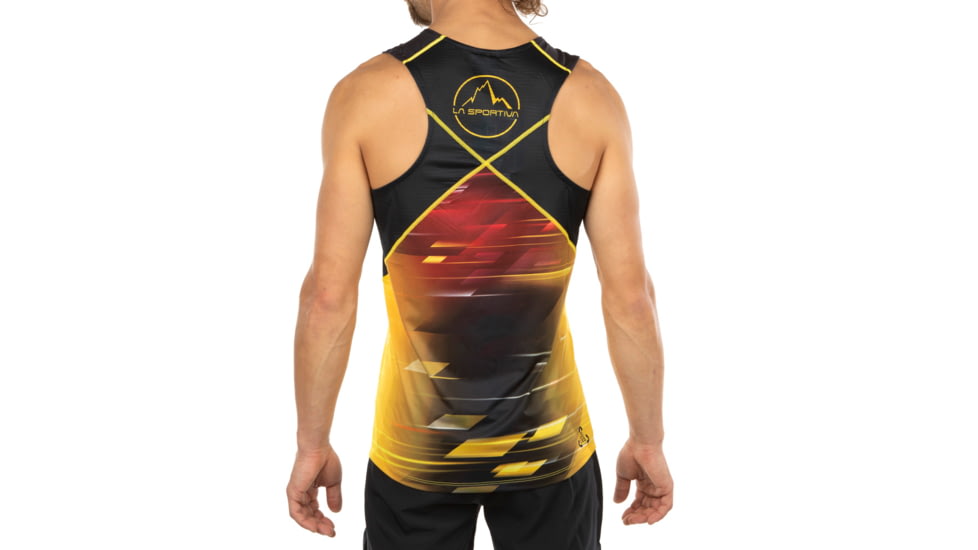 La Sportiva Slipstream Tank - Mens, Black/Yellow, Medium, P41-999100-M