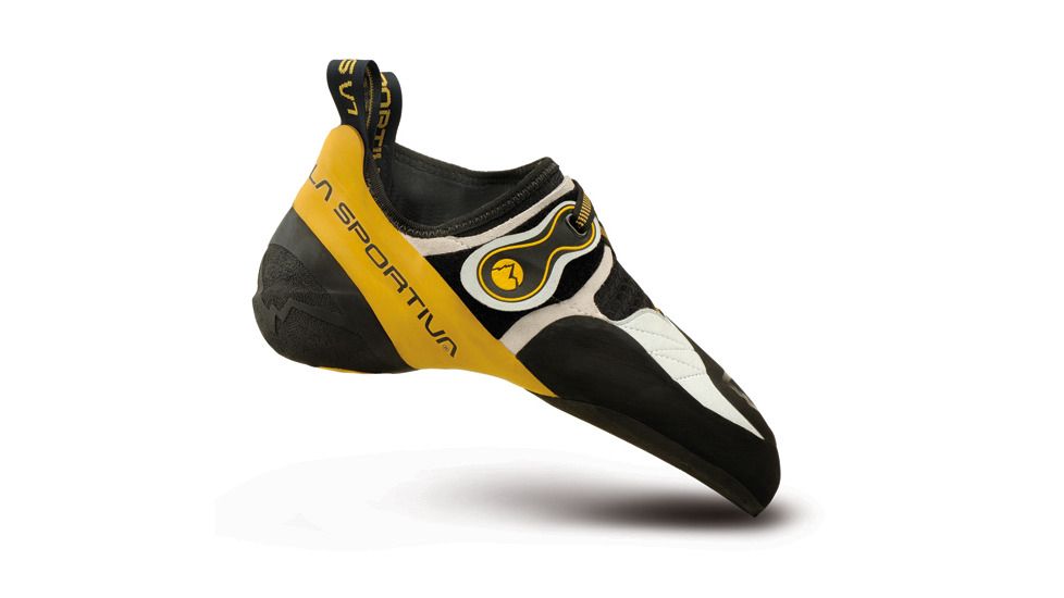 La Sportiva Solution Climbing Shoe - Men's-White/Yellow-40