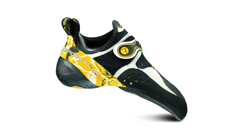 La Sportiva Solution Climbing Shoe -  Mens, White/Yellow, 39 199-WY-39