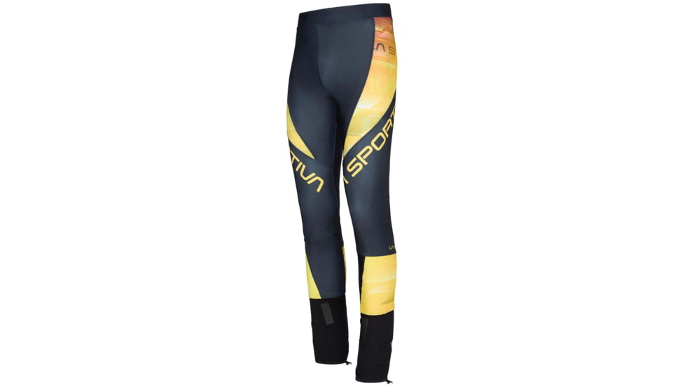 La Sportiva Stratos V Racing Pant - Mens, Black/Yellow, 2XS, A39-999100-XXS