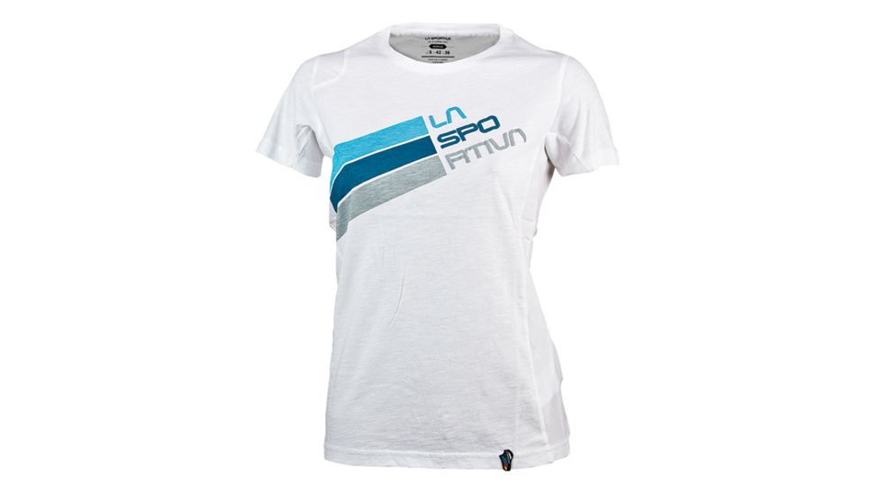 La Sportiva Stripe Logo T-Shirt - Women's-White-Large
