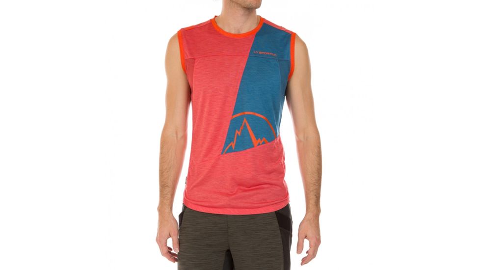 La Sportiva Strive Tank - Men's, Cardinal Red/Lake, Small H83-307607-S