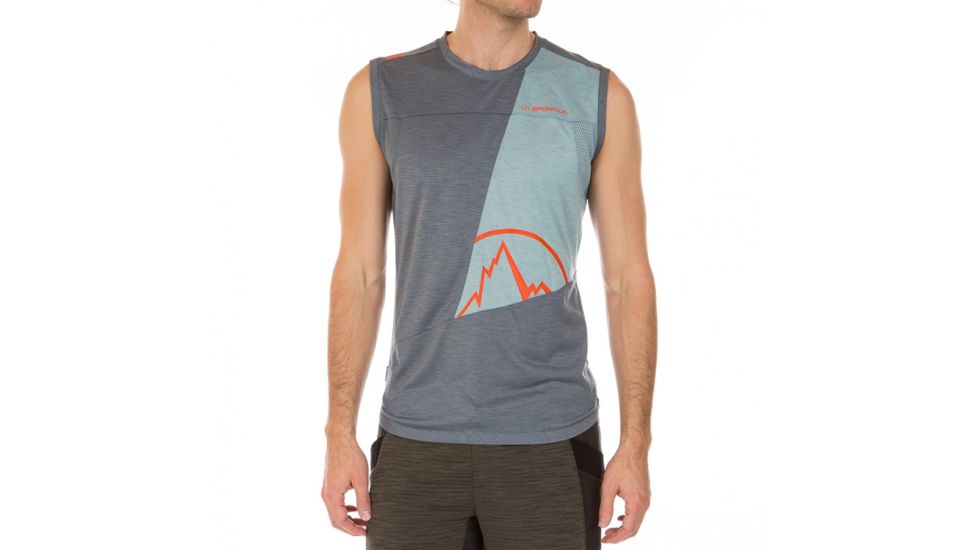 La Sportiva Strive Tank - Men's, Slate/Stone Blue, Small H83-903904-S
