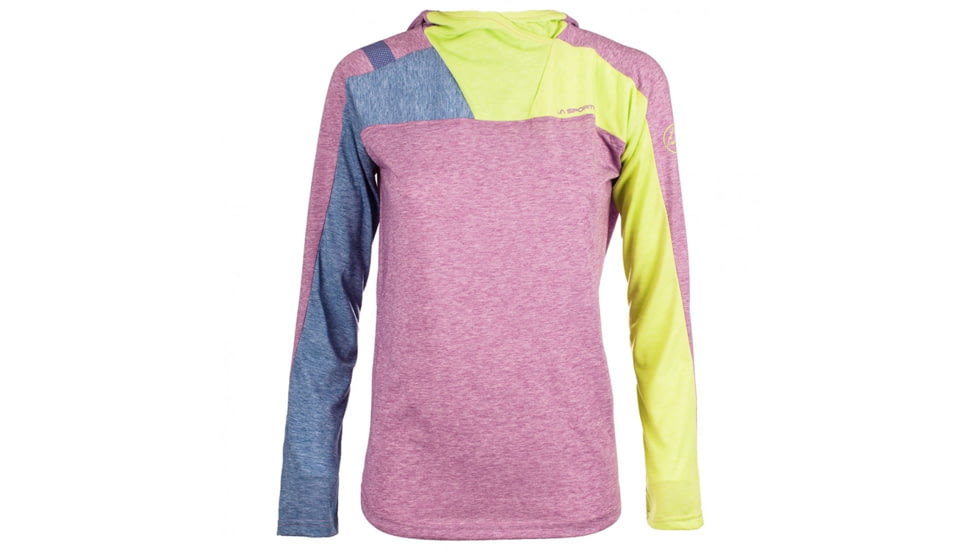 La Sportiva Terra Long Sleeve Baselayer - Women's, Purple/Apple Green, Medium K79-500705-M