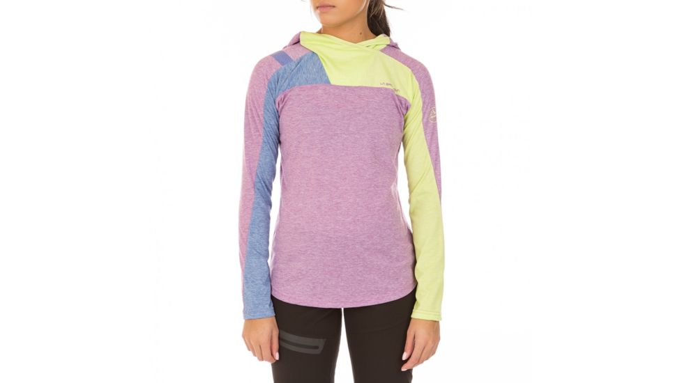 La Sportiva Terra Long Sleeve Baselayer - Women's, Purple/Apple Green, Medium K79-500705-M