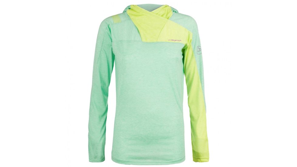 La Sportiva Terra Long Sleeve Baselayer - Women's, Jade Green/Apple Green, Extra Small K79-704705-XS