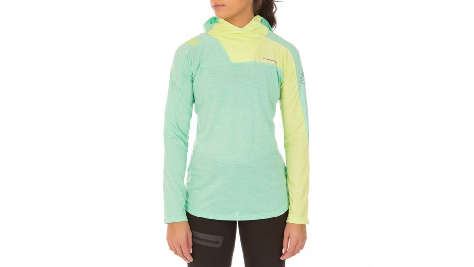 La Sportiva Terra Long Sleeve Baselayer - Women's, Jade Green/Apple Green, Extra Small K79-704705-XS