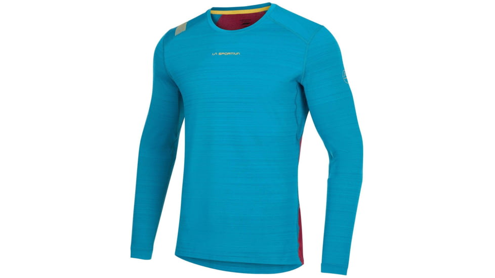 La Sportiva Tour Long Sleeve - Mens, Crystal/Sangria, Large, L64-635320-L
