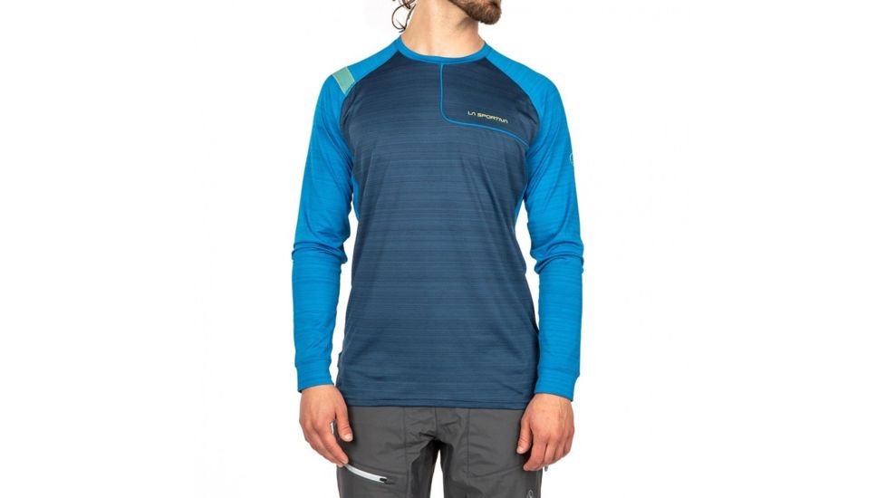 La Sportiva Tour Long Sleeve - Mens, Opal/Neptune, Extra Large, L13-618619-XL