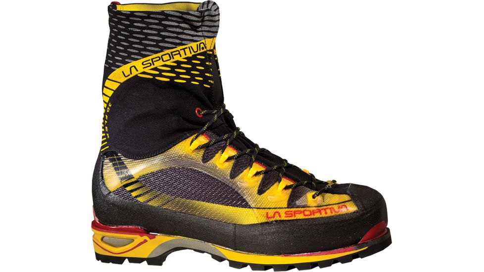 La Sportiva Trango Ice Cube GTX Mountaineering Boot - Men's-Black/Yellow-Medium-41.5