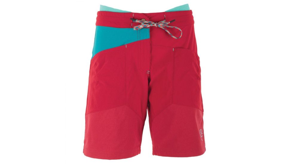 La Sportiva TX Shorts - Women's, Berry/Emerald, Extra Small I67-303608-XS