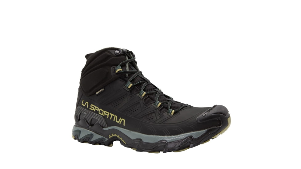 La Sportiva Ultra Raptor II Mid Leather GTX Hiking Shoes - Mens, Black/Cedar, 41, ZFHS096-K00N11-41