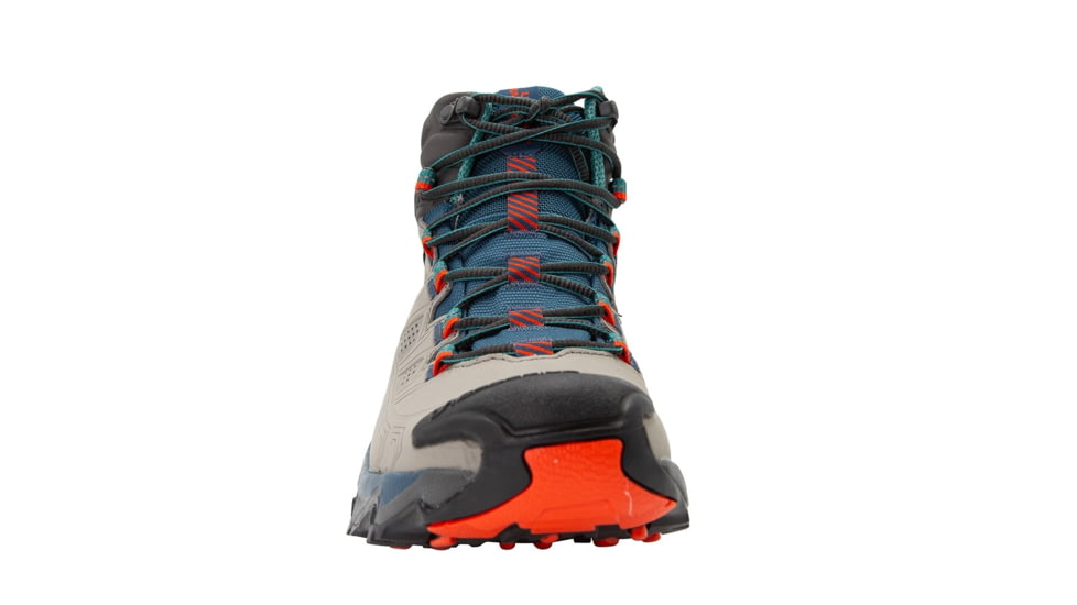 La Sportiva Ultra Raptor II Mid Leather GTX Hiking Shoes - Womens, Grey/Cherry Tomato, 38.5, ZFHS097-G01R22-38.5