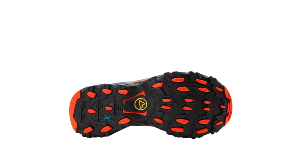 La Sportiva Ultra Raptor II Mid Leather GTX Hiking Shoes - Womens, Grey/Cherry Tomato, 38.5, ZFHS097-G01R22-38.5