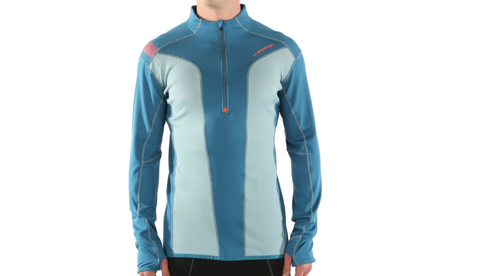 La Sportiva Vertex Long Sleeve - Men's-Stone blue/Lake-Large
