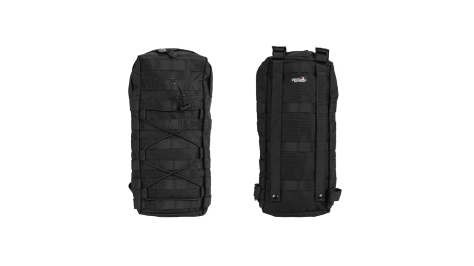 Lancer Tactical MOLLE Attachable Hydration Backpack, Black, CA-384BN