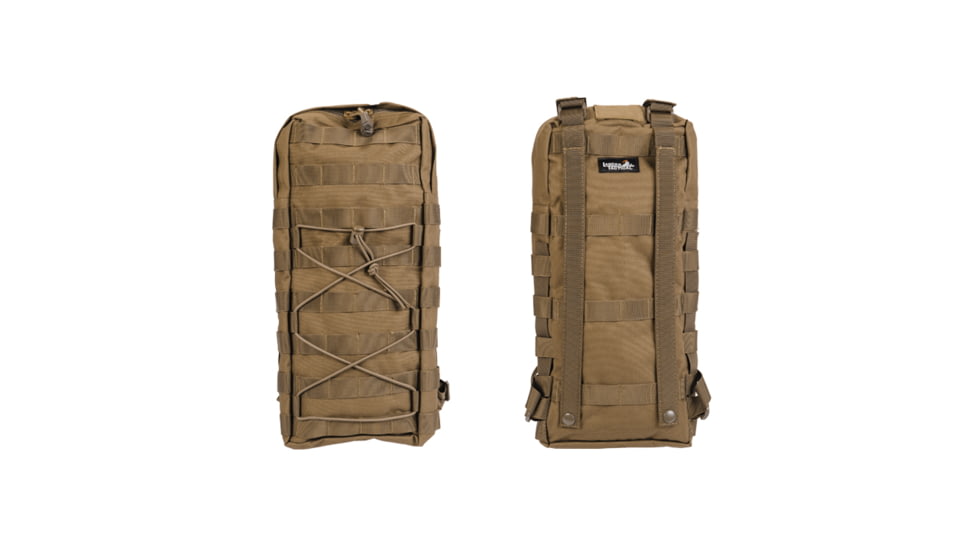 Lancer Tactical MOLLE Attachable Hydration Backpack, Tan, CA-384TN