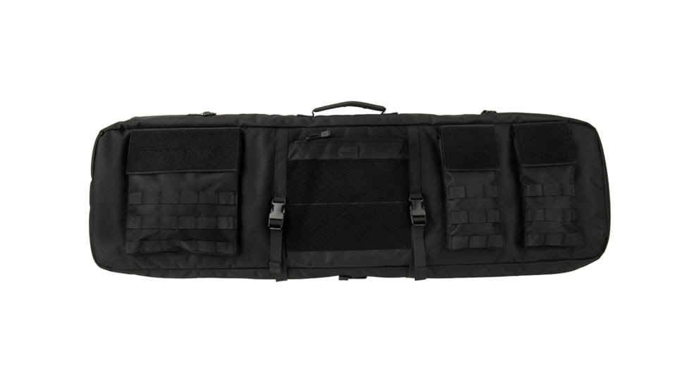Lancer Tactical Nylon 3-Way Carry 43in Double Rifle Gun Bag, Black, CA-290BN