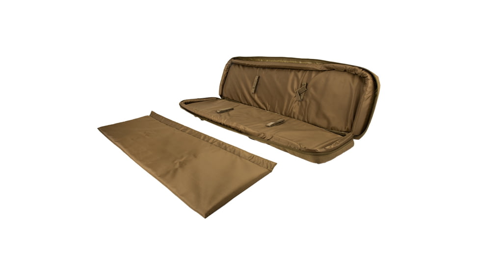 Lancer Tactical Nylon 3-Way Carry 43in Double Rifle Gun Bag, Khaki, CA-290KN