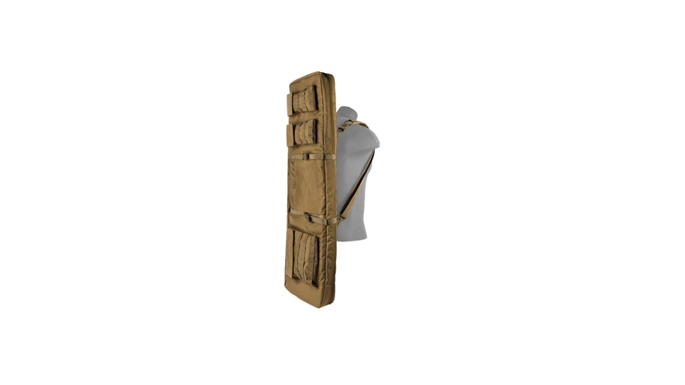 Lancer Tactical Nylon 3-Way Carry 43in Double Rifle Gun Bag, Khaki, CA-290KN