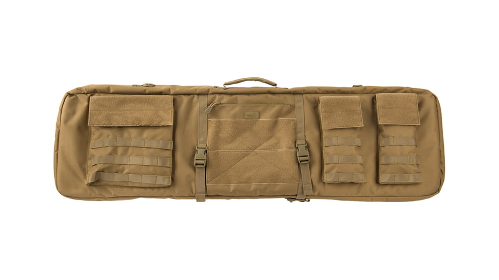 Lancer Tactical Nylon 3-Way Carry 43in Double Rifle Gun Bag, Khaki, CA-290KN