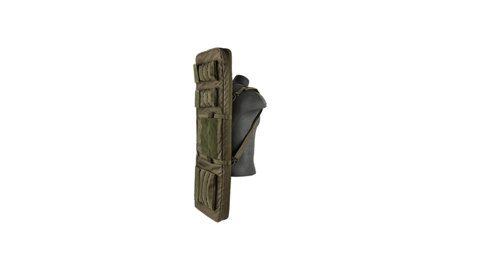 Lancer Tactical Nylon 3-Way Carry 43in Double Rifle Gun Bag, Olive Drab, CA-290GN
