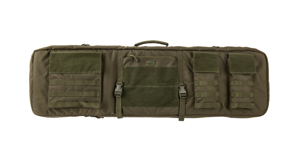 Lancer Tactical Nylon 3-Way Carry 43in Double Rifle Gun Bag, Olive Drab, CA-290GN