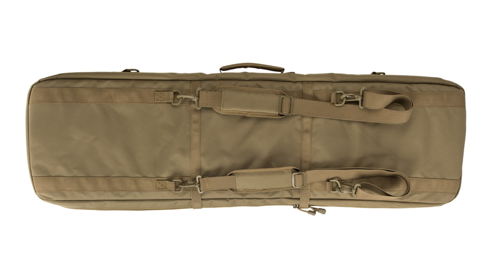 Lancer Tactical Nylon 3-Way Carry 43in Double Rifle Gun Bag, Tan, CA-290TN