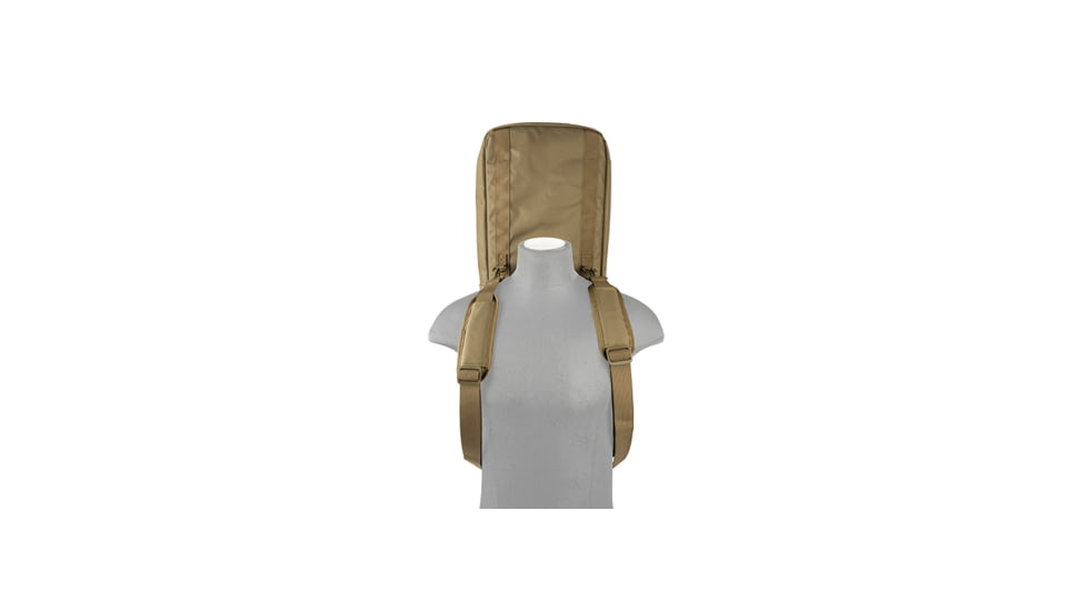 Lancer Tactical Nylon 3-Way Carry 43in Double Rifle Gun Bag, Tan, CA-290TN
