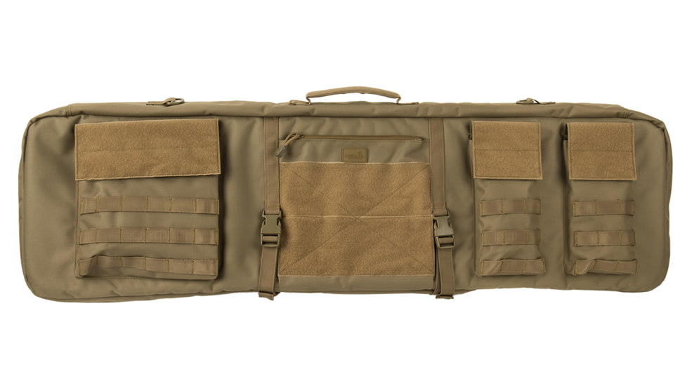 Lancer Tactical Nylon 3-Way Carry 43in Double Rifle Gun Bag, Tan, CA-290TN