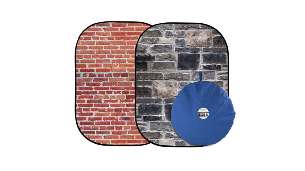 Urban Collapsible 5ft X 7ft, Red Brick/Grey Stone