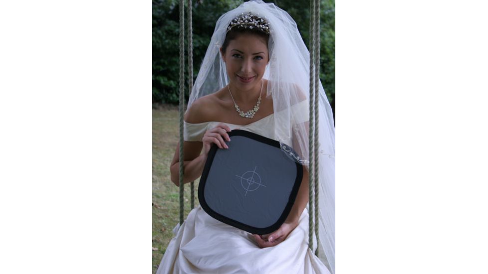 Lastolite Camera Lighting Equipment Ezybalance Grey/white Card 12" in Use