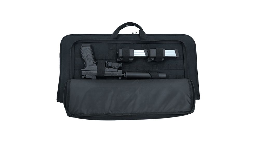 Leapers Homeland Security Gun Case, 25in, Black PVC-MC25B-A