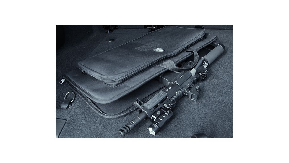 Leapers Homeland Security Gun Case, 25in, Black PVC-MC25B-A