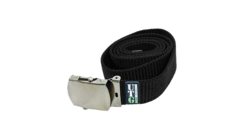 Leapers Military Dress Belt Black Pvc B542a