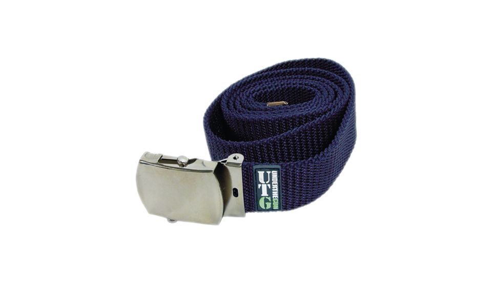 Leapers Military Dress Belt Navy Blue Pvc B542g