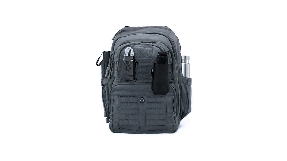 Leapers Overbound Daypack, 12inx6inx18in, 600D Nylon, Gun Metal PVC-P836GM