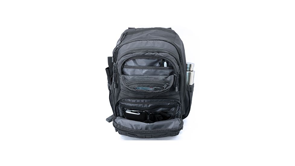 Leapers Overbound Daypack, 12inx6inx18in, 600D Nylon, Gun Metal PVC-P836GM