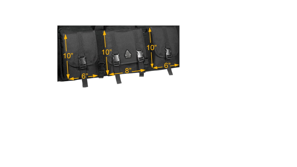 Leapers Combat Web 34in Rifle Case, Black PVC-RC34B