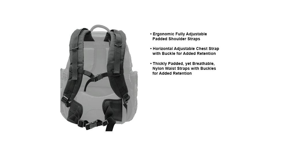 Leapers UTG 3-Day Situational Preparedness Back Pack,Black PVC-P372B